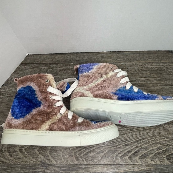 Elysian Ankara Silk Velvet Hi-top sneakers. EUR 38. Women’s 7.5. NWT. See pic - Picture 13 of 15
